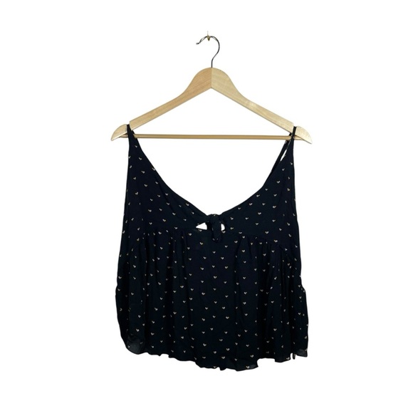 Free People Intimately Riviera Romance Cami in Black Multi Size L - Picture 5 of 13